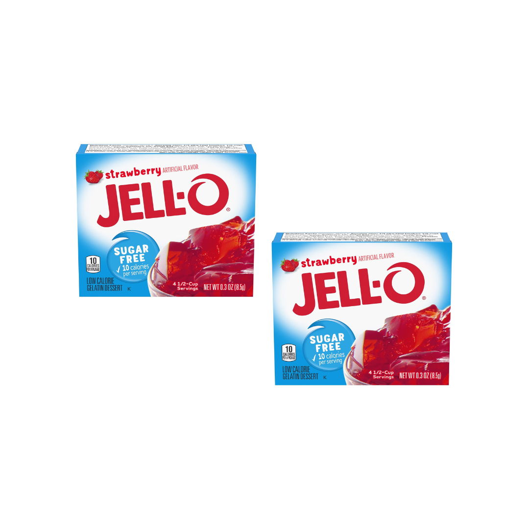 Jell-O Strawberry Gelatin Dessert 8.5g (Pack of 2)