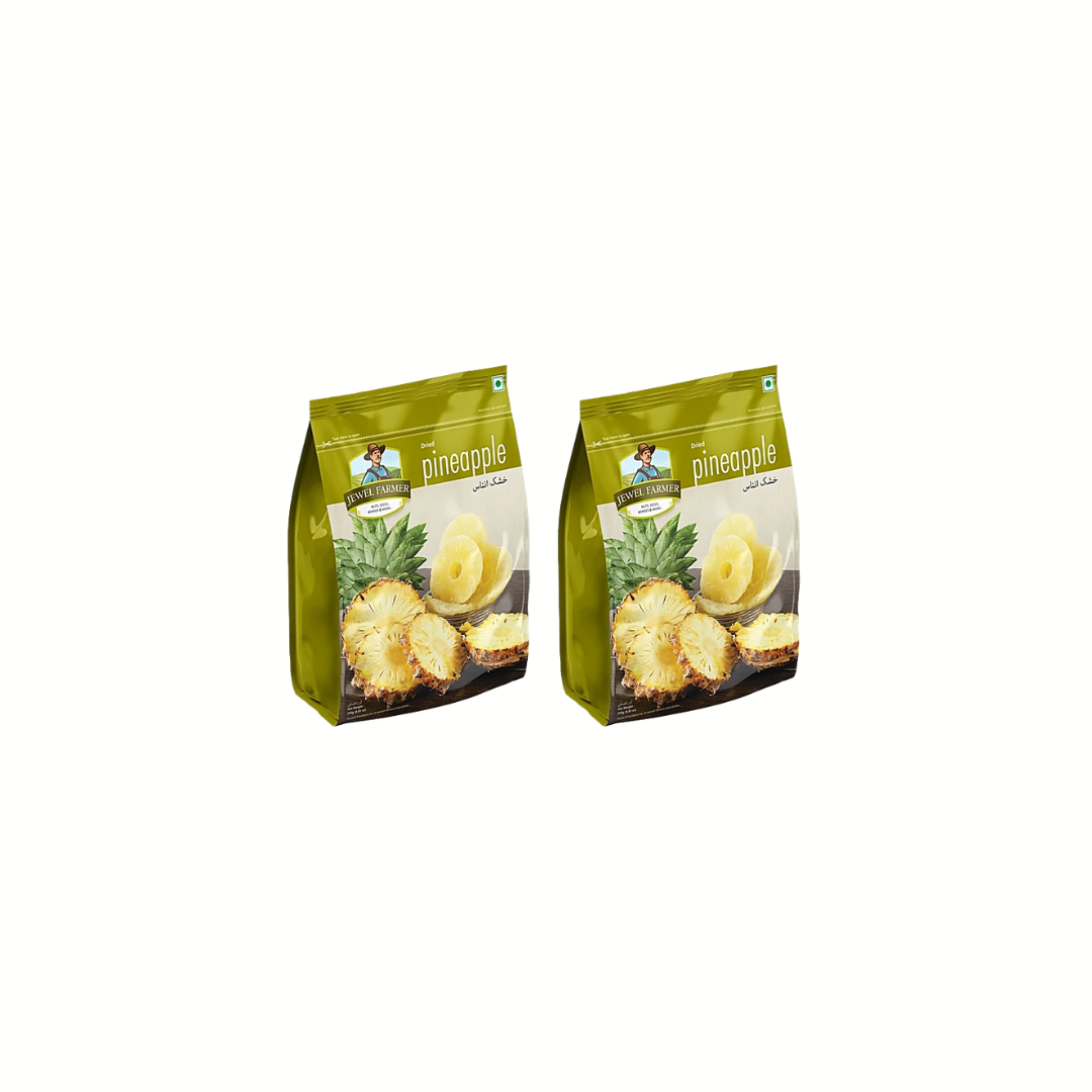 Jewel Farmer Dried Pineapple, 250 g (Pack of 2)