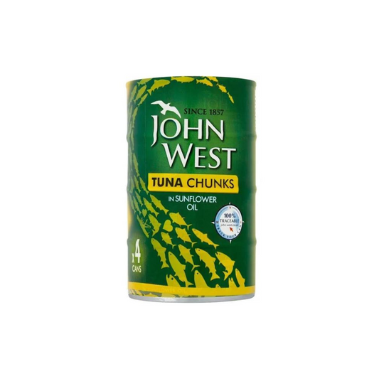 John West Tuna Chunks in Sunflower Oil 4 x 145g