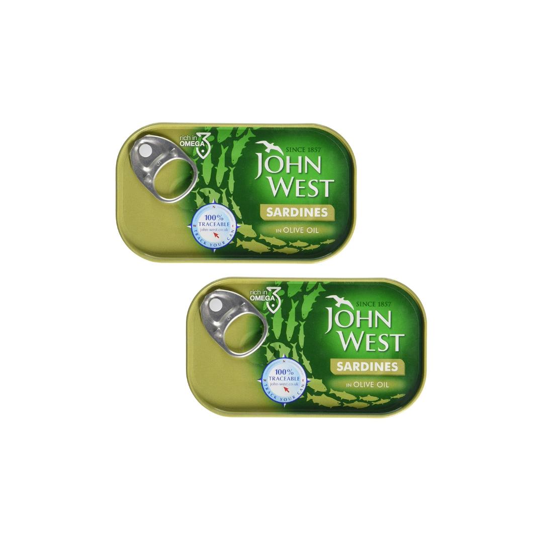 John West sardines in olive oil 120g (Pack of 2)