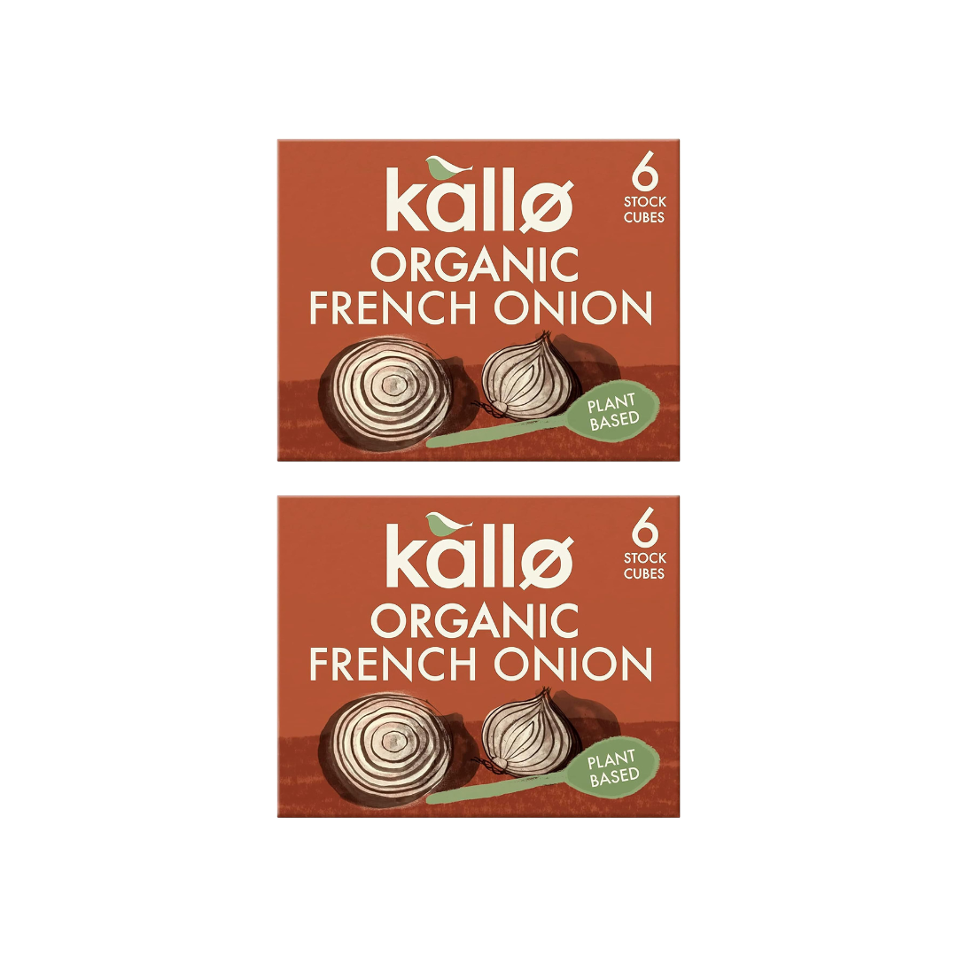 Kallo Organic French Onion Pouch, 66g (Pack of 2)