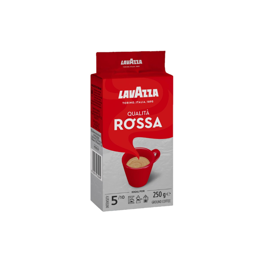 Lavazza Qualita Rossa Ground Coffee Pouch 250g – Bold and Aromatic Italian Blend