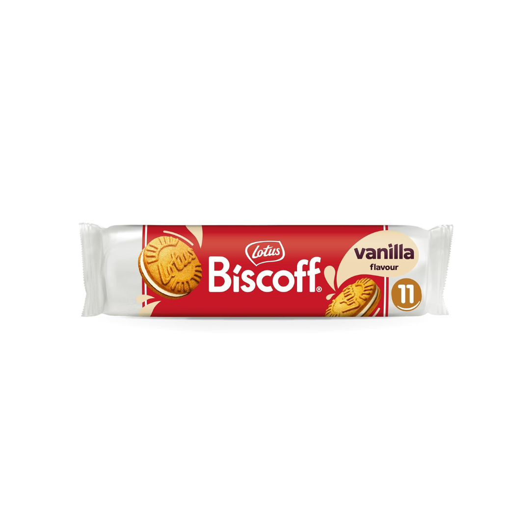 Lotus Biscoff Belgian Speculoos Sandwich Cookies Vanilla Cream 110g 