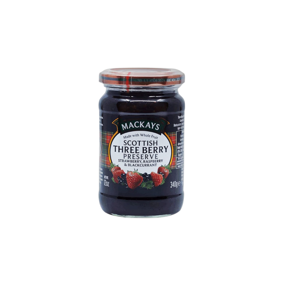 Mackays Scottish Three Berry Preserve Jam 340g