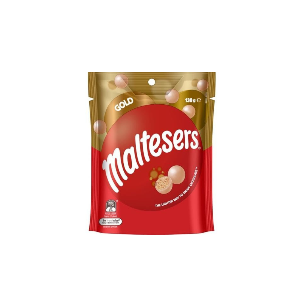 Maltesers Gold Smooth Milk Chocolate Shots 130g