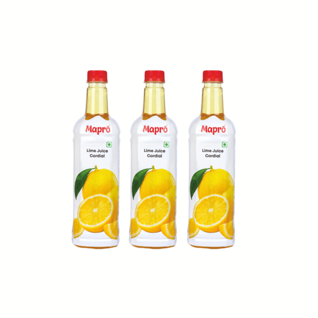 Mapro Lime Juice Cordial 750ml ( Pack of 3 )