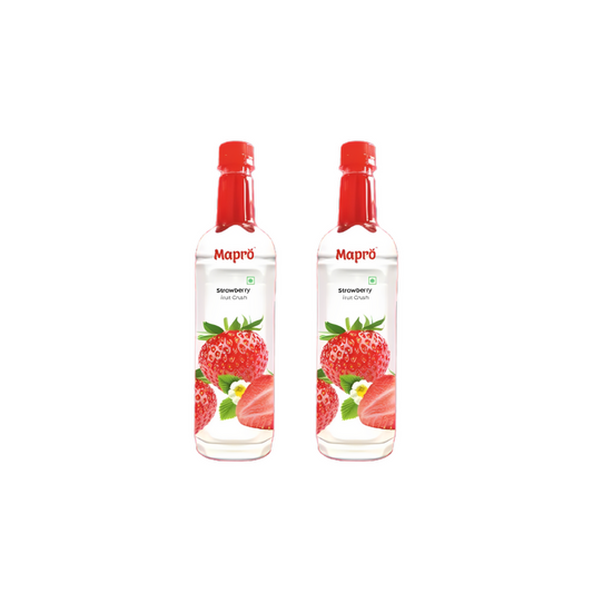 Mapro Strawberry Fruit Crush 750ml (Pack of 2)