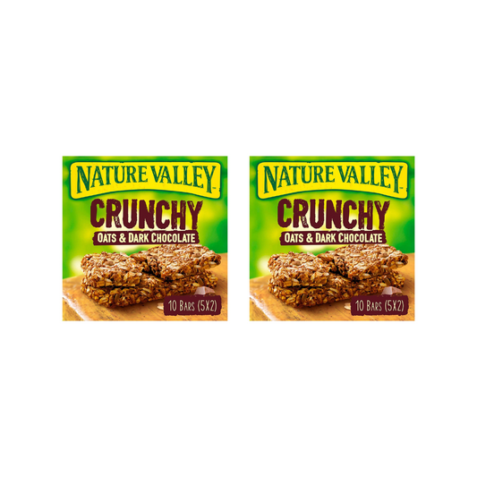 Nature Valley Crunchy Granola Bars Oats & Dark Chocolate 210g (Pack of 2)