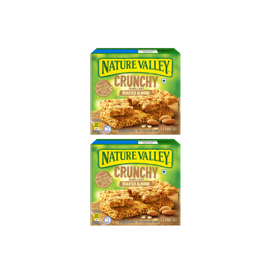 Nature Valley Crunchy Granola Bars Roasted Almond 210g (Pack of 2) 