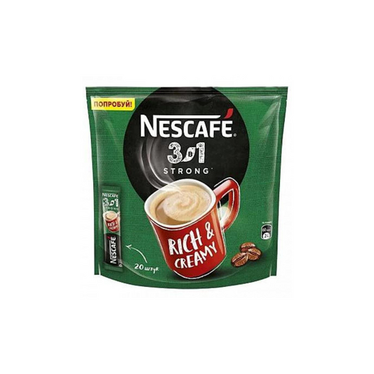 Nescafe 3-in-1 Strong Rich & Creamy Instant Coffee - 20 Bags