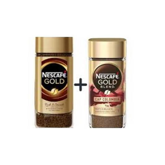 Nescafe Gold Coffee Powder 100g + Nescafe Cap Colombia Ground Coffee, 100g (Combo Pack)