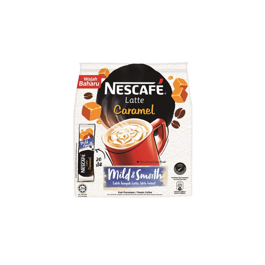 Nescafe Mild & Smooth, Latte Caramel, Coffee, 15 sticks