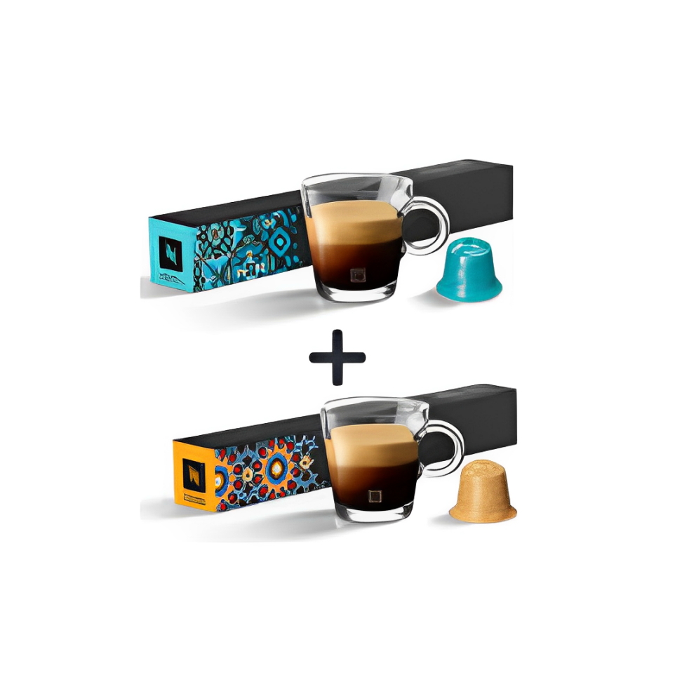 Nespresso Miami Espresso 10 pods + Nespresso Istanbul Espresso 10 pods (Combo Pack)