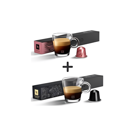 Nespresso Ristretto Coffee Pods 10 pods + Nespresso Colombia Coffee Pods 10 Pods (Combo Pack)