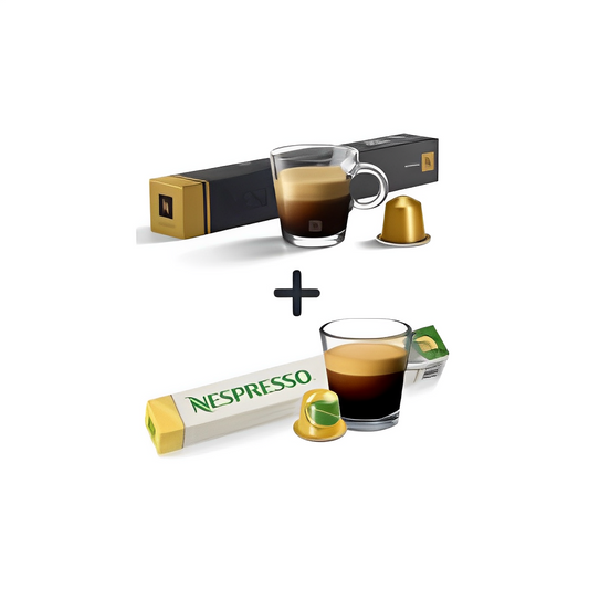 Nespresso Volluto Coffee Pods 10 Pods + Nespresso Cafezinho Do Brasil Limited Edition 10 Pods , Intensity 9 (Combo Pack)