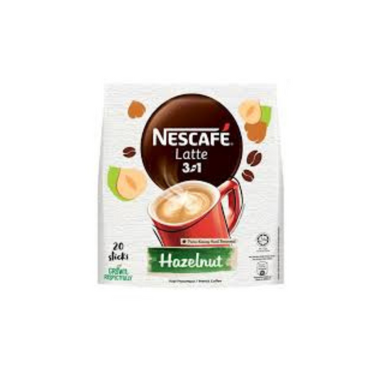 Nestle Nescafe Latte 3 in 1 Hazelnut, 15 sticks