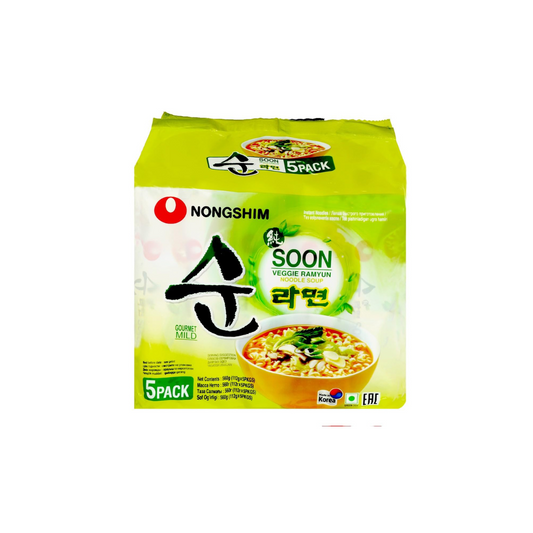 Nongshim Soon Veggie Ramyun 112g X 5 pack