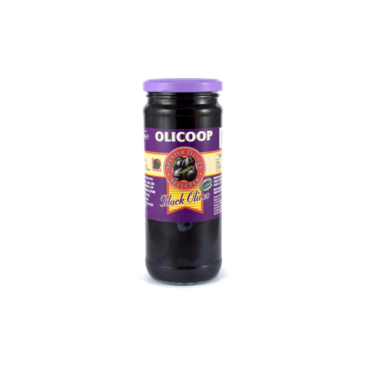 Olicoop Black Olives Sliced 450gm