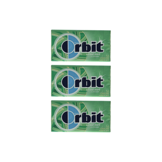 Orbit Sweet-mint Gum 14 Pieces 33 g (Pack of 3)