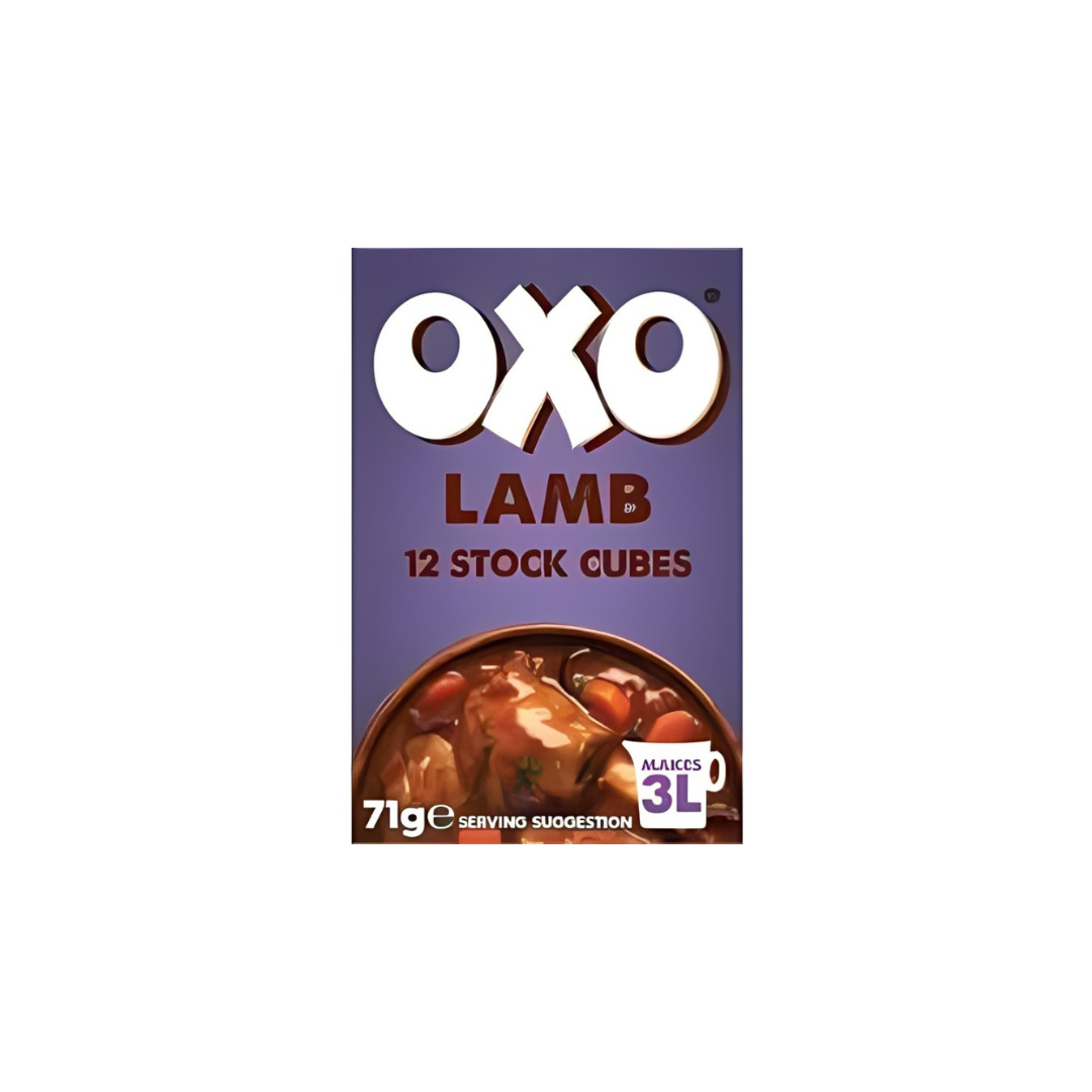 Oxo Lamb Stock Cubes 71g, (Pack of 12)