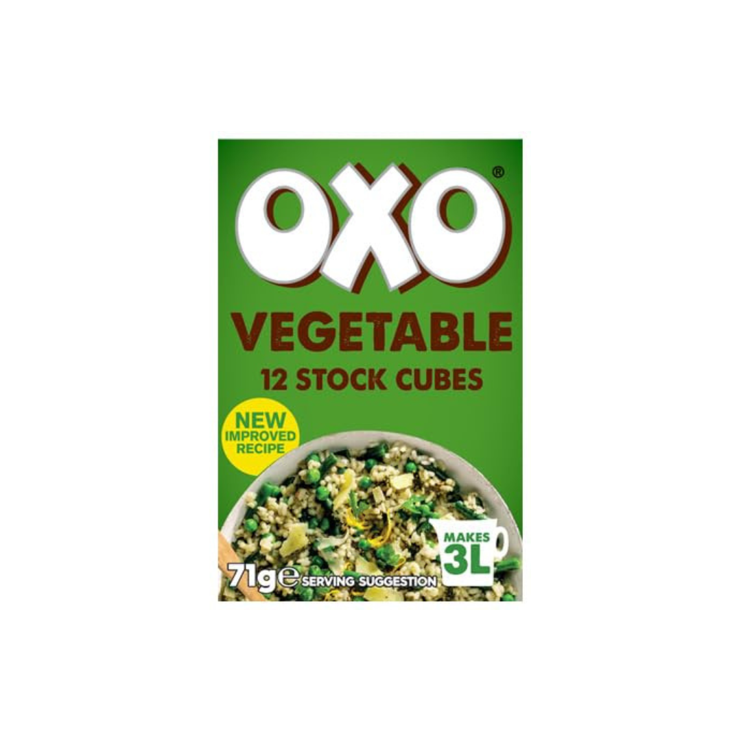 Oxo Vegetable Stock Cubes 71g, (Pack of 12)