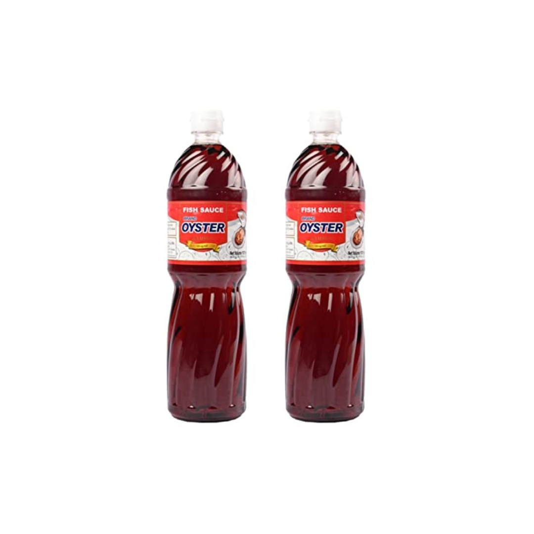 Oyster Brand Fish Sauce Bottle 1000 ml (Pack of 2)