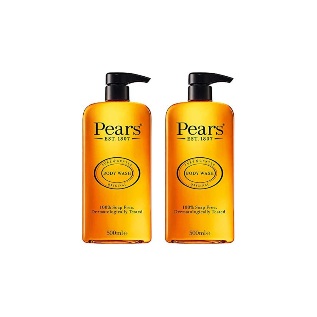 Pears Pure & Gentle Shower Gel, Body Wash with Glycerine and Natural Oils 500ml ( pack of 2)