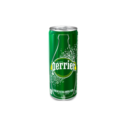 Perrier Sparkling Natural Mineral Water Cans, 330ml 