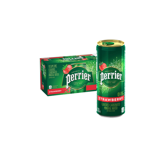 Perrier Strawberry Flavored Mineral Water 250ml (Pack of 24)