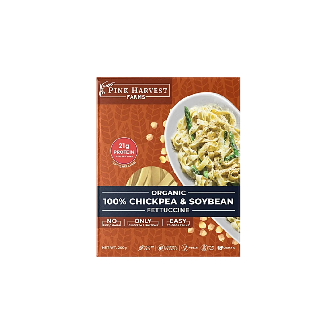 Pink Harvest Farms 100% Chickpea & Soybean Fettuccine 200 g 