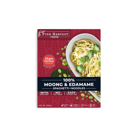 Pink Harvest Farms 100% Moong & Edamame Spaghetti Noodles, 200 g