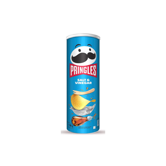 Pringles Salt & Vinegar, 165g (Imported) – Irresistible Flavor