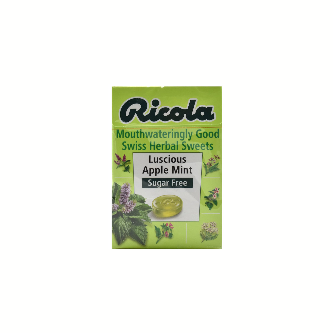 Ricola Luscious Apple Mint Sugar Free Candy, 45 g 