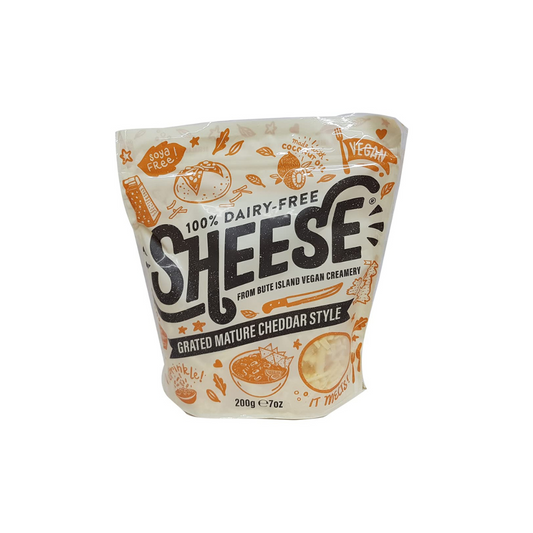 SHEESE VEGAN MATURE CHEDDAR GRATED 200 g