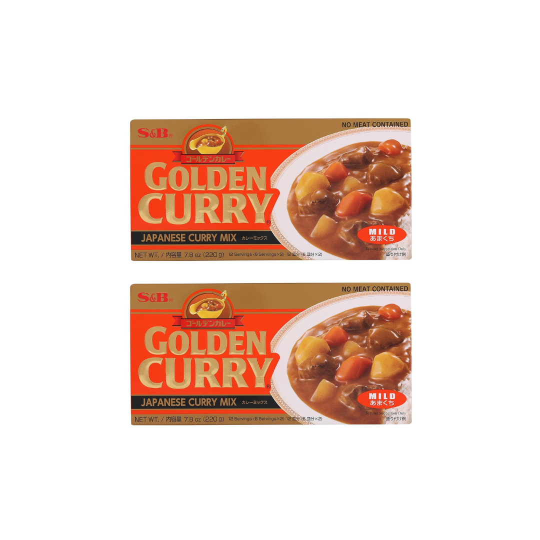 S&B Golden Curry Mix (Mild) 220gm (Pack of 2)