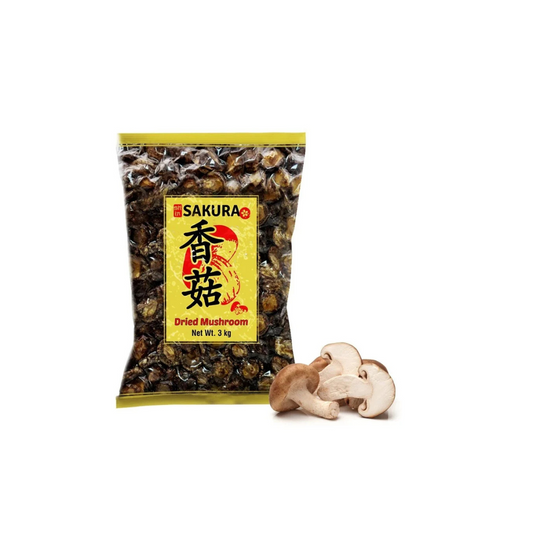 Sakura Dried Shiitake Mushrooms 3kg – Premium Bulk Dried Shiitake Mushrooms