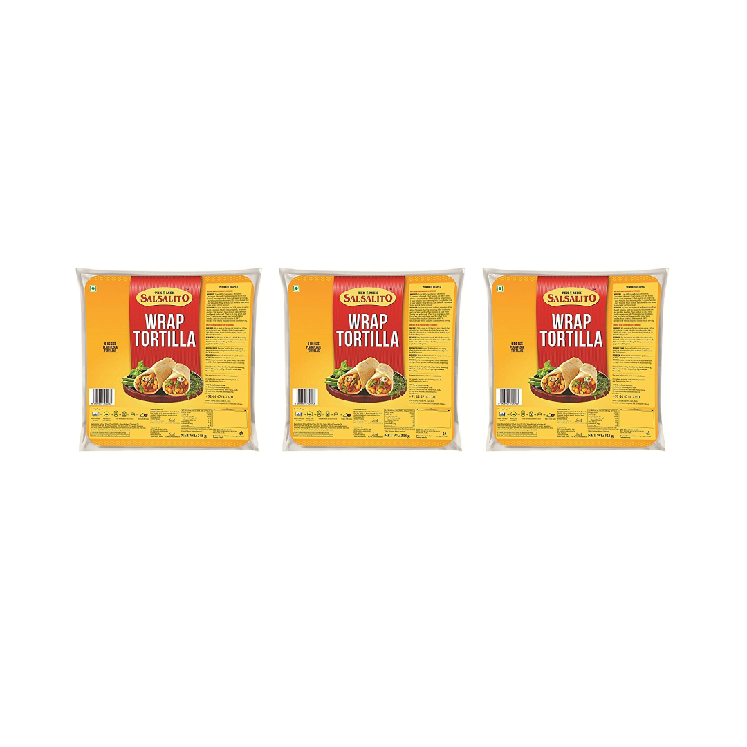 Salsalito Wrap Tortilla 348g (Pack of 3)