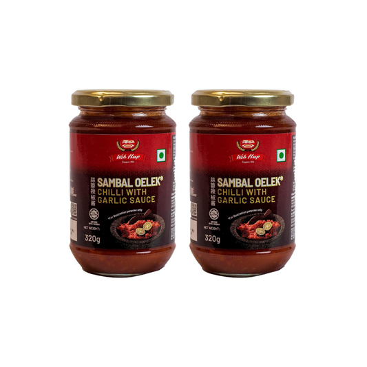 Sambal Oelek Chilli With Garlic Sauce (Pack of 2)