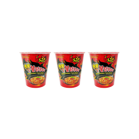 Samyang Hot Chicken 2X Spicy Cup Noodle, 70 g (Pack of 3)