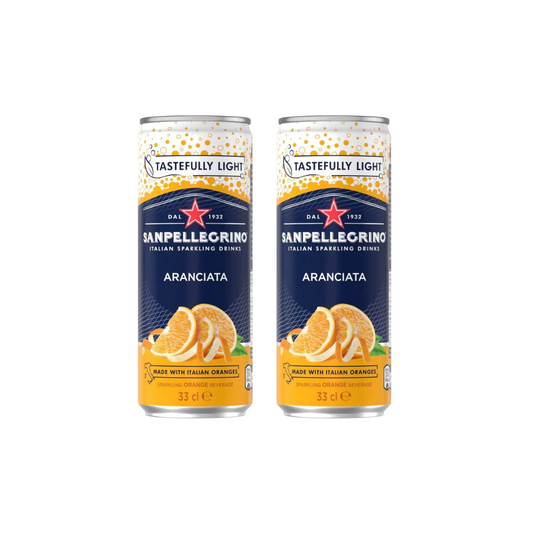 San Pellegrino, Aranciata Orange 330ml (Pack of 2)