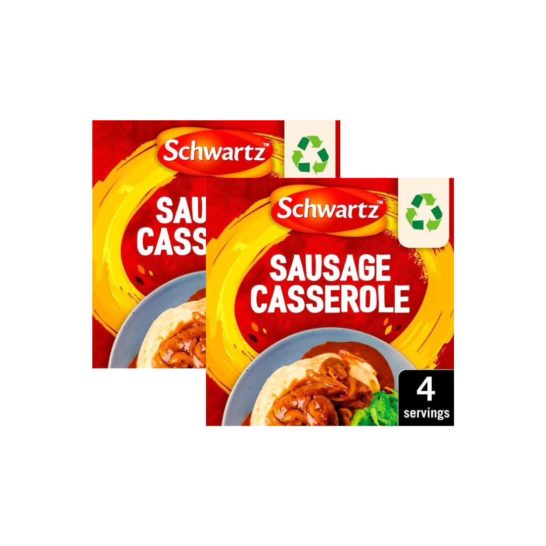 Schwartz Sausage Casserole Mix 35g (Pack of 2)