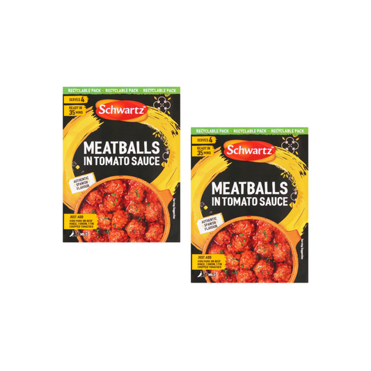 Schwartz Spanish Meatballs In Tomato Sauce 30G (Pack of 2)