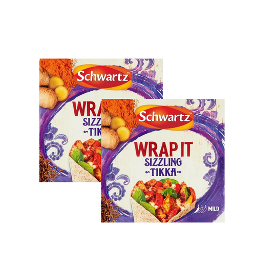 Schwartz Wrap It Sizzling Tikka Recipe Mix (Pack of 2) - 30g Each