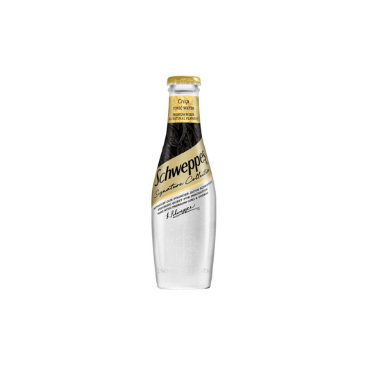 Schweppes Crisp Tonic Water Glass Bottle 200ml