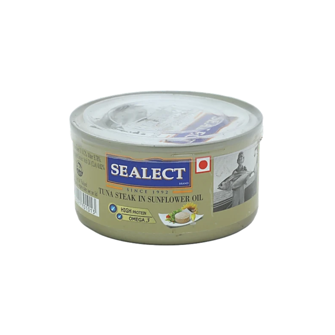 Sealect tuna steak in sunflower oil 185g