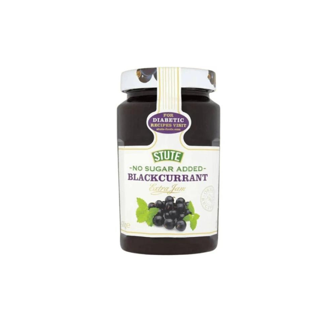 Stute No Sugar Added, Blackcurrant Extra Jam 430g