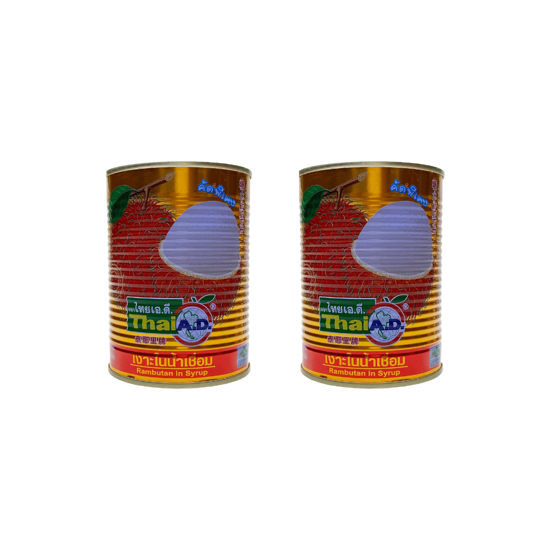 Thai A.D Rambutan in Syrup 565g (Pack of 2)