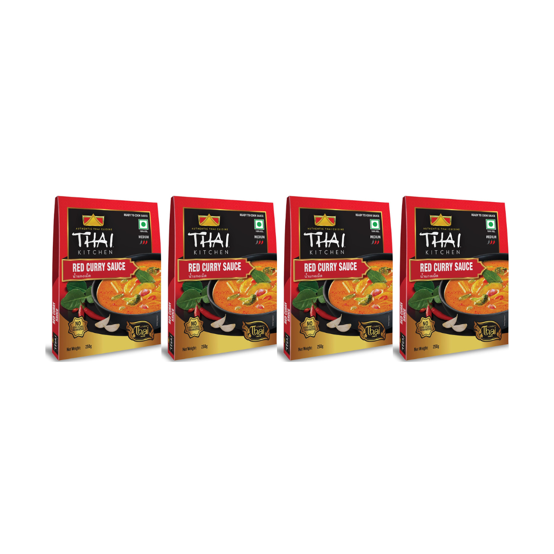 Thai Kitchen Red Curry Sauce 250g (Pack of 4)