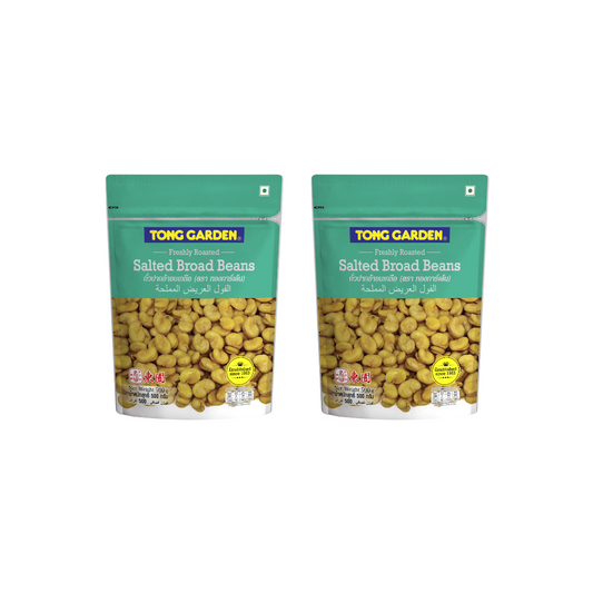 Tong Garden Salted Broad Beans 500gm (Pack of 2)