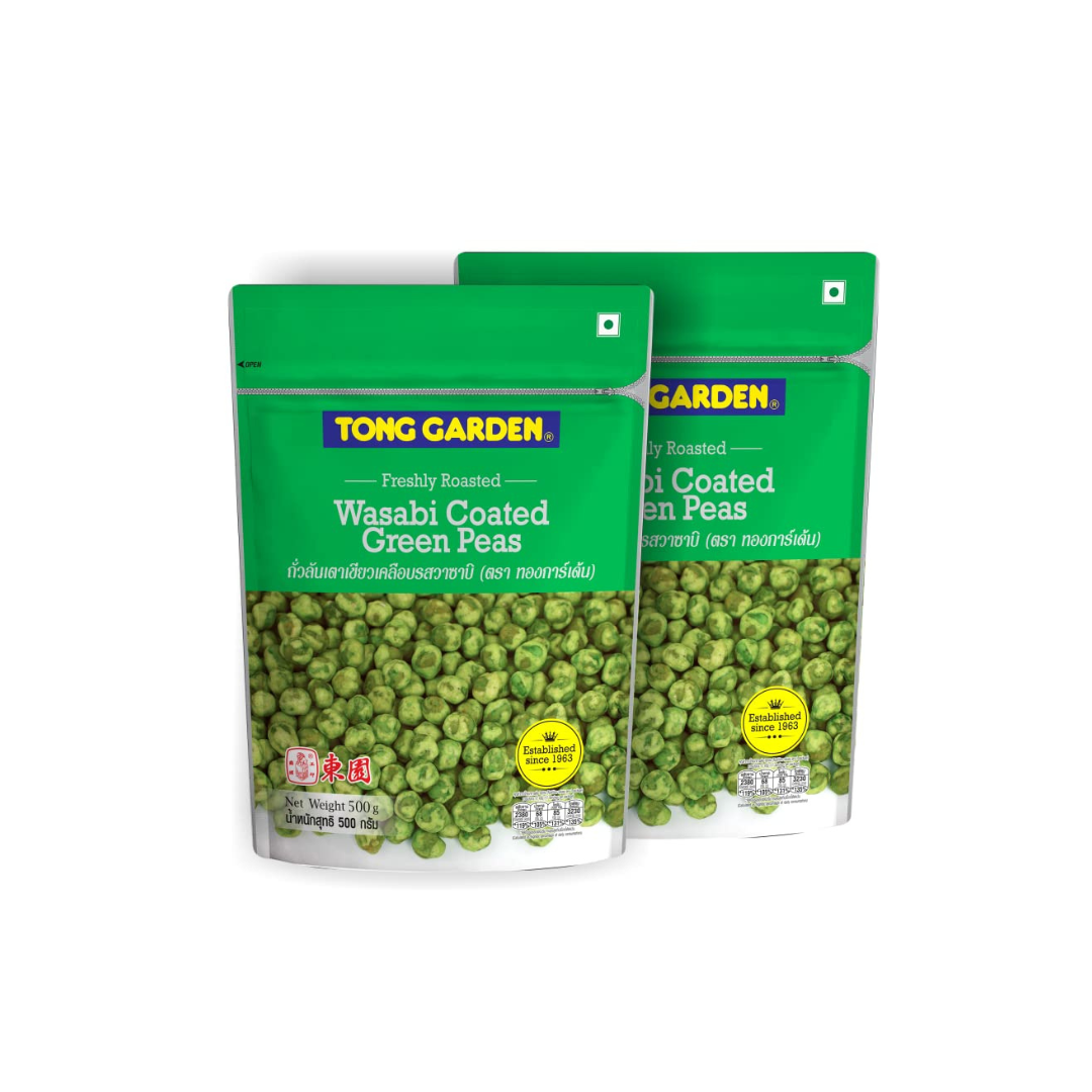 Tong Garden Wasabi Coated Green Peas 500g (Pack of 2)